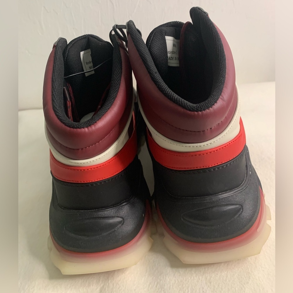 Mazino Wonderstone Sneakers  Fashion Camo Sz 11 Mens High Top  Burgundy 175 - Picture 4 of 15